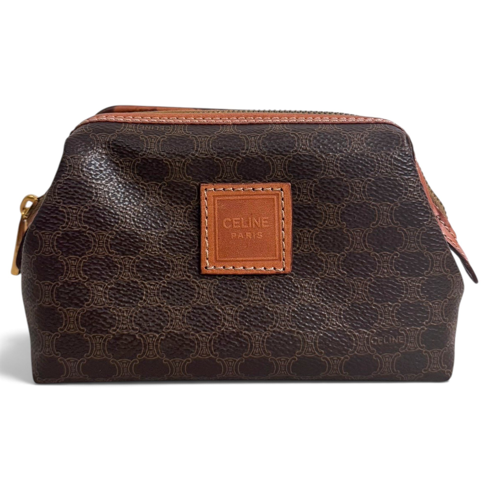 Triomphe Vintage cloth clutch bag