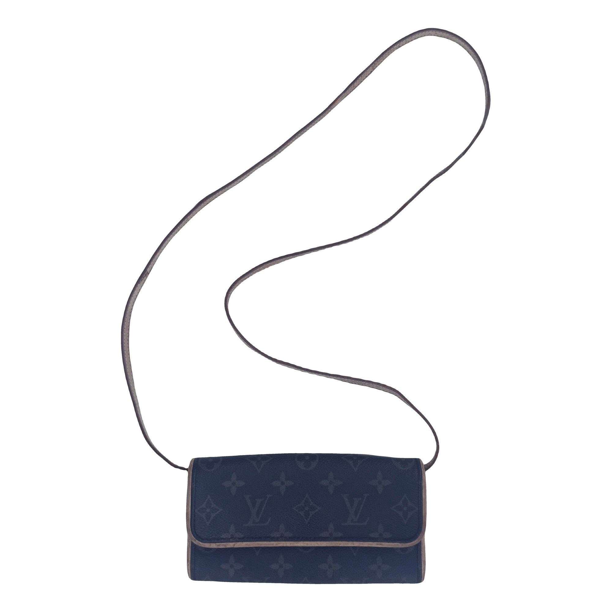 Twin leather crossbody bag