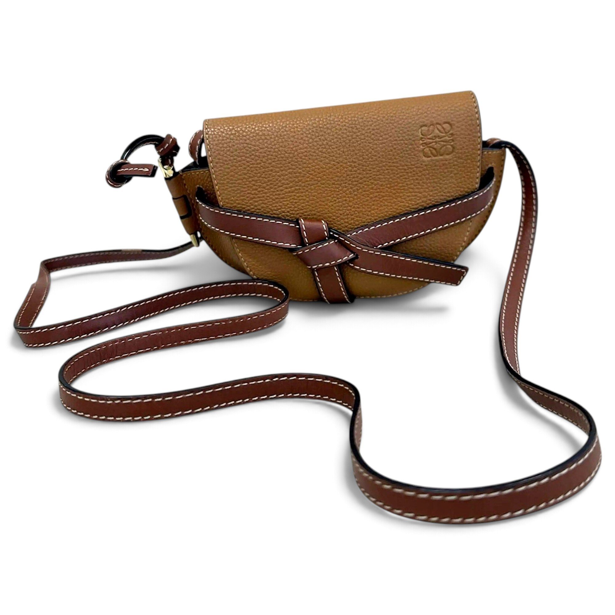 Gate leather crossbody bag