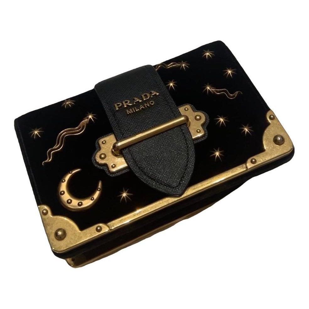 Cahier velvet crossbody bag
