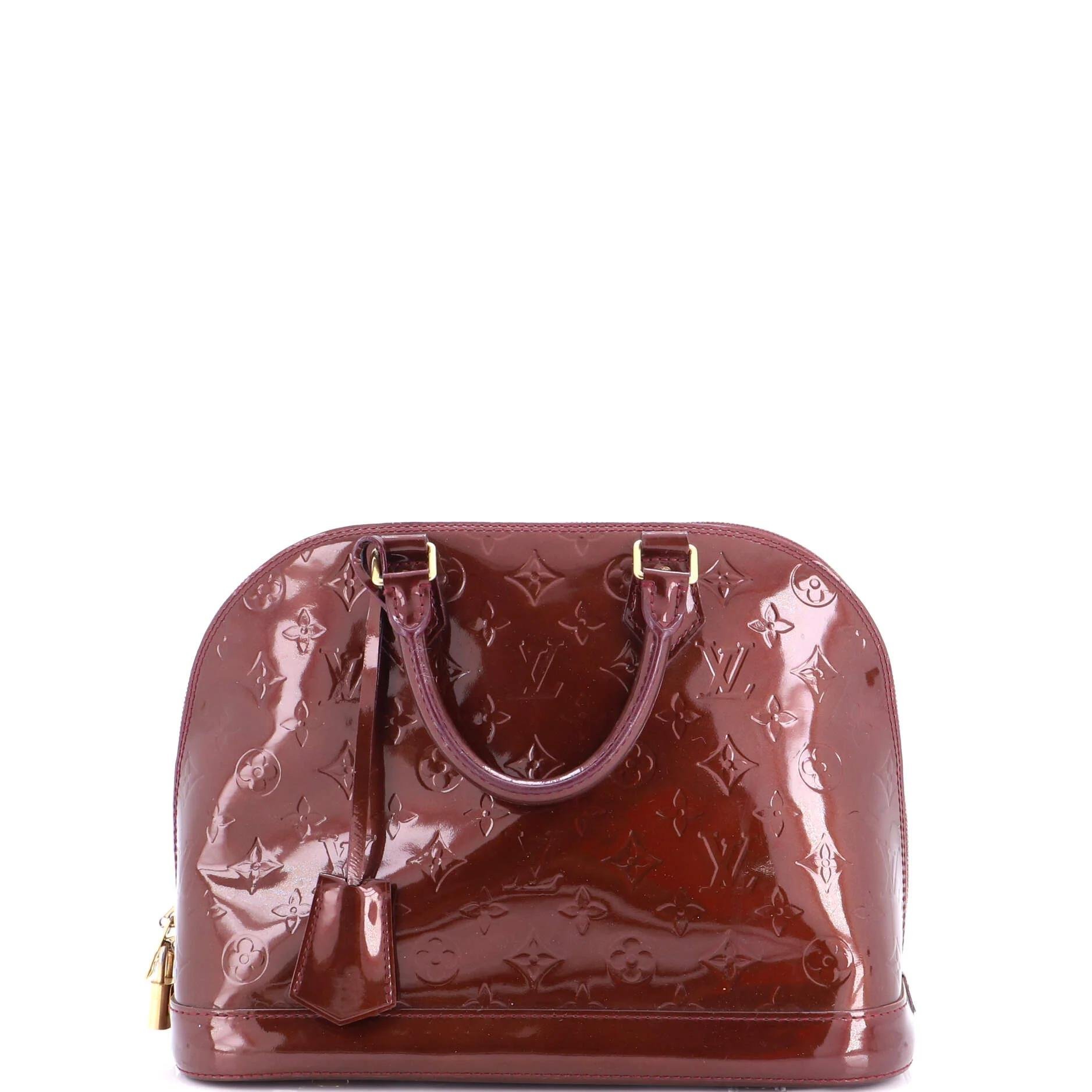 Patent leather handbag