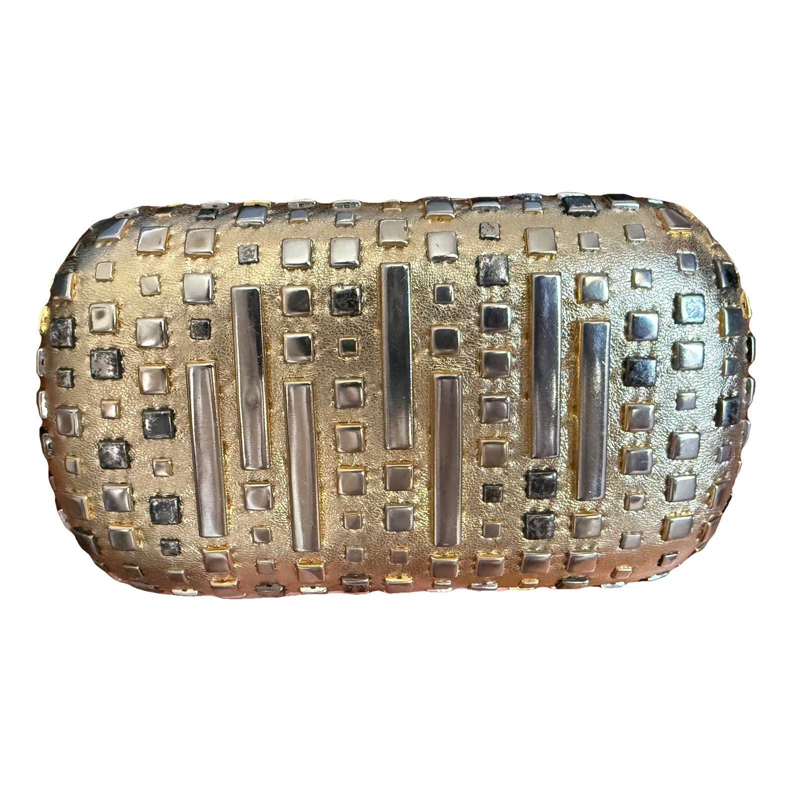 Alexander McQueen Skull leather clutch bag