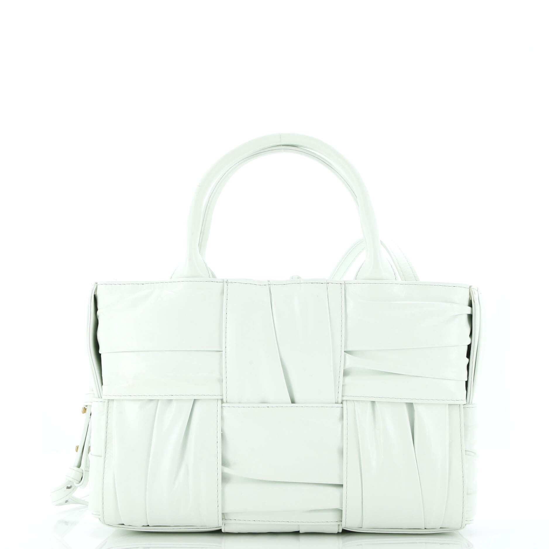 Bottega Veneta Arco Tote Maxi Intrecciato Plisse Leather Mini