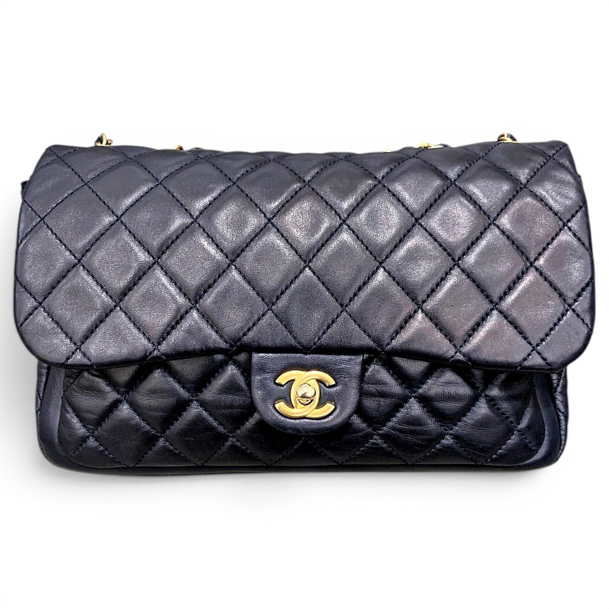 Trendy CC Flap leather handbag