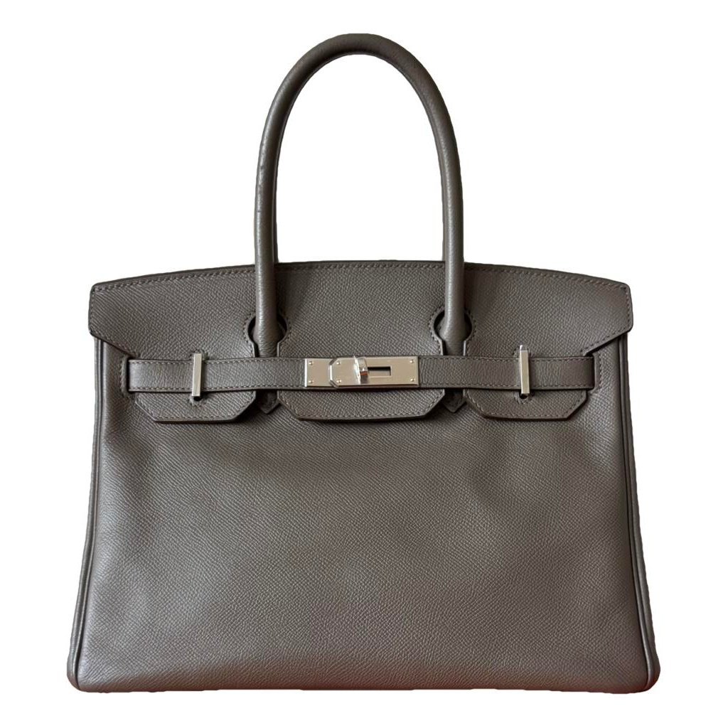 Hermes Birkin 30 Handbag Etain Epsom Leather 2018