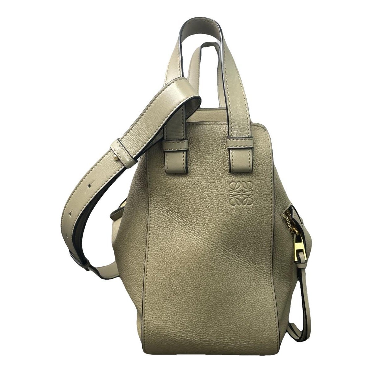 Hammock leather handbag