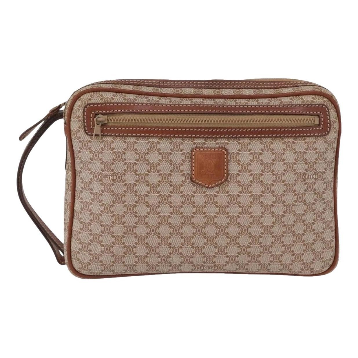 Leather clutch bag