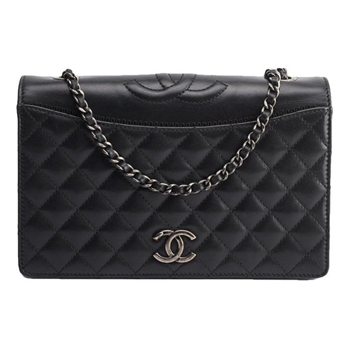 Wallet On Chain Gabrielle leather handbag