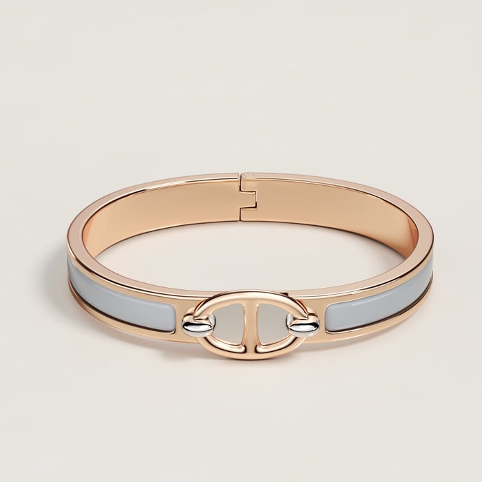 Gris Mini Clic Chaine d'Ancre Bracelet