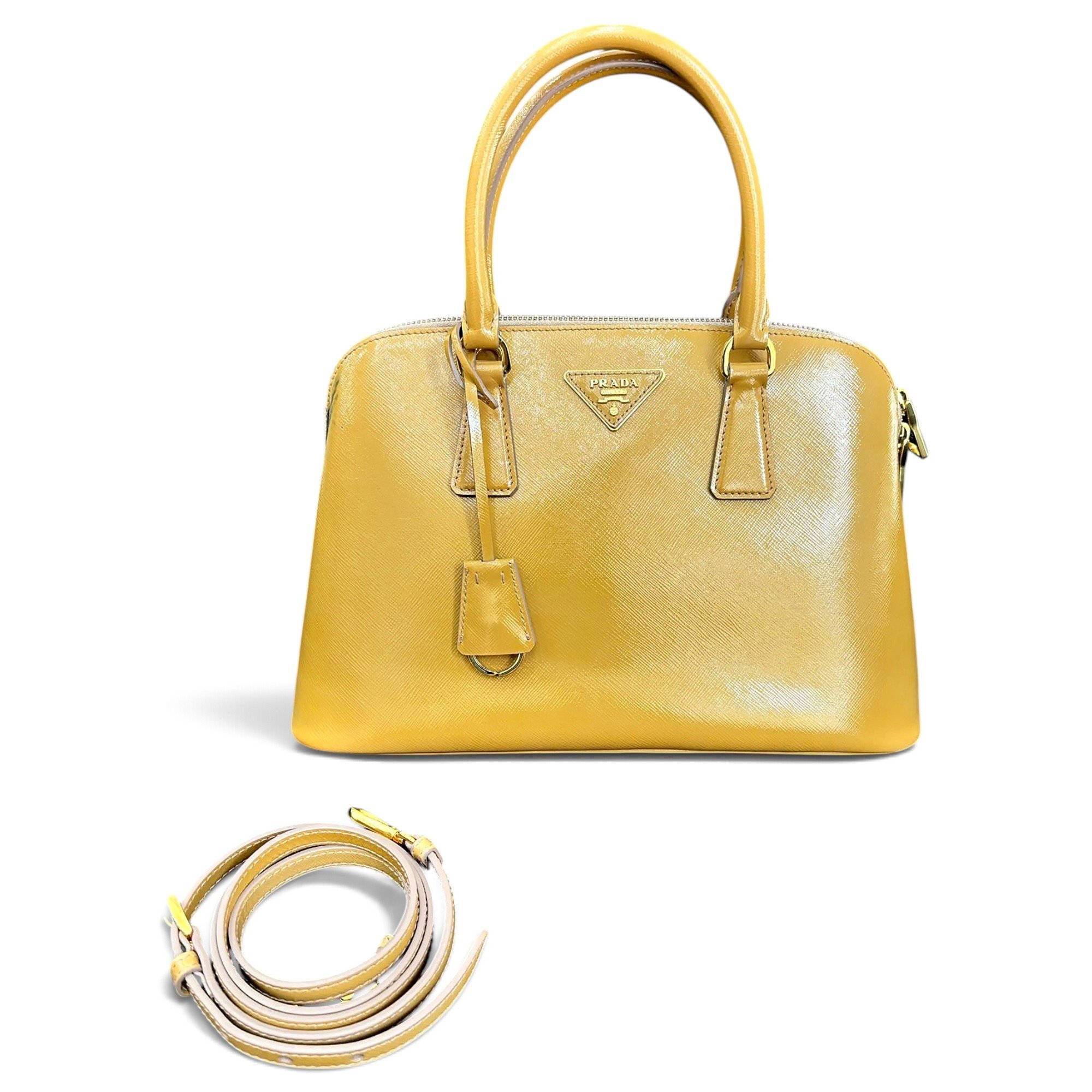 Promenade patent leather crossbody bag