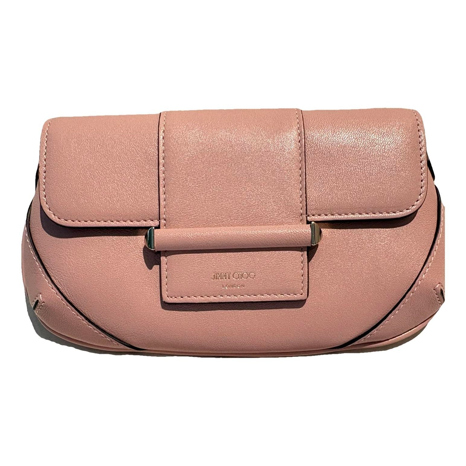 Leather clutch bag