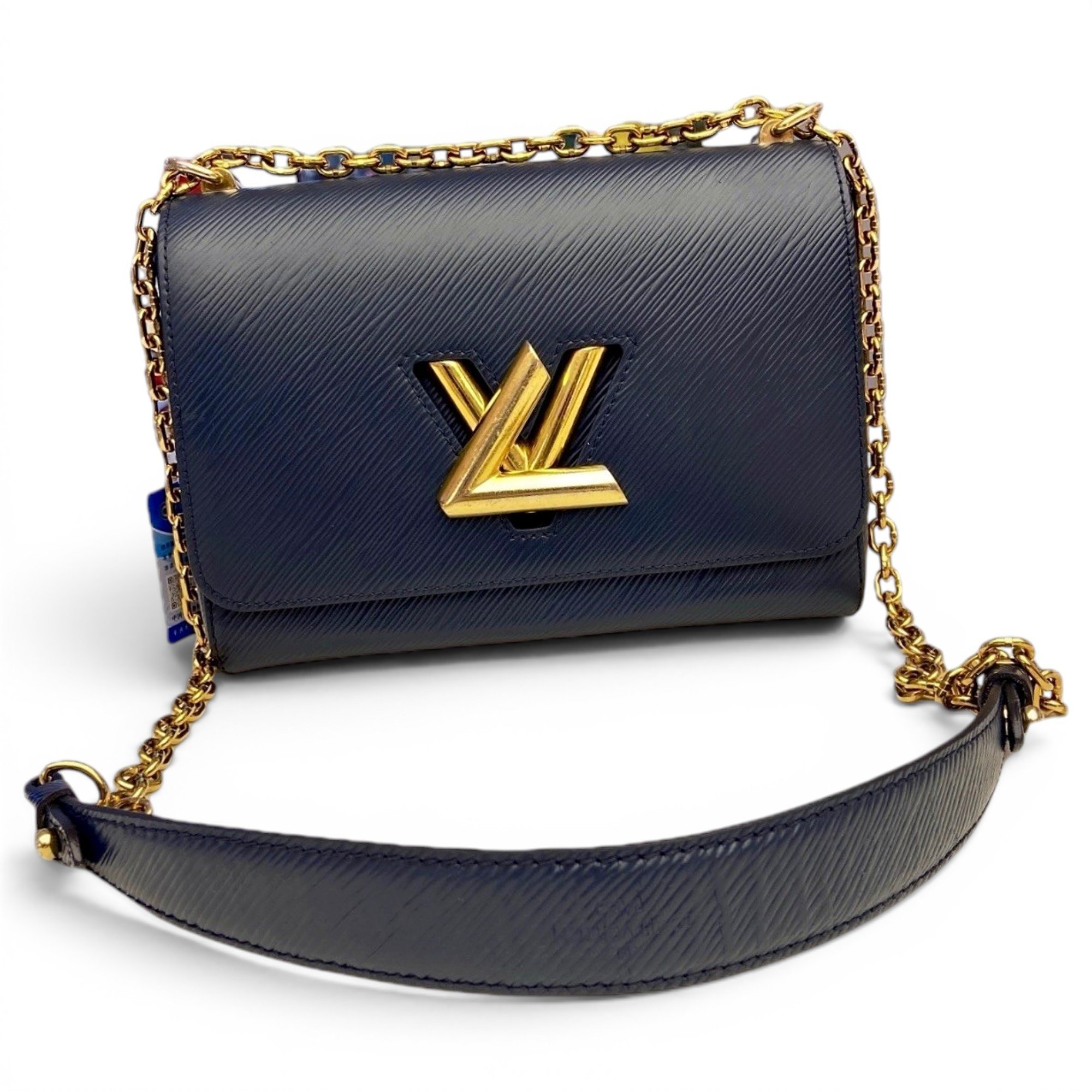 Twist leather handbag