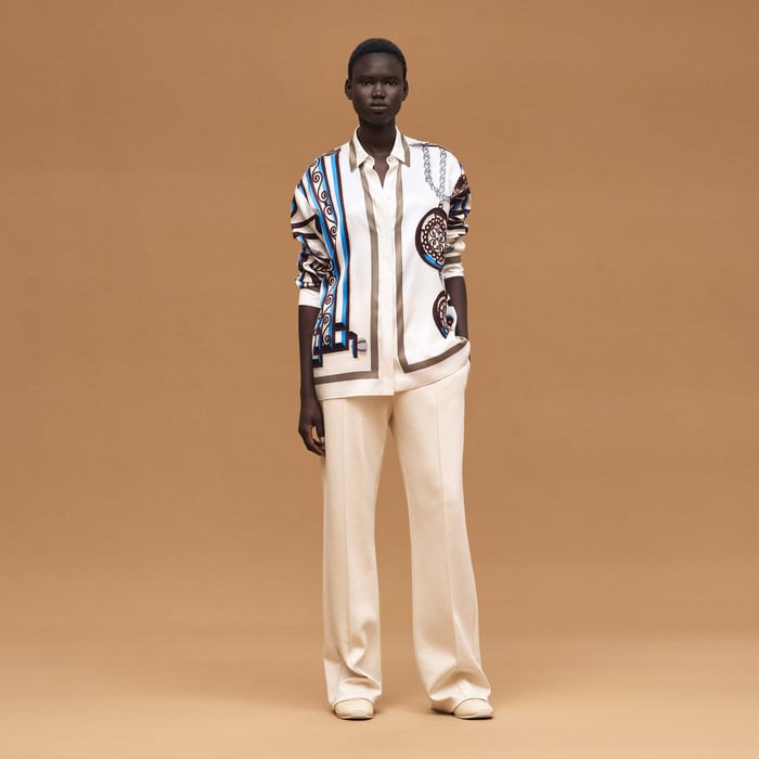 Blanc Céramique "l'Enseigne Du Sellier" Shirt