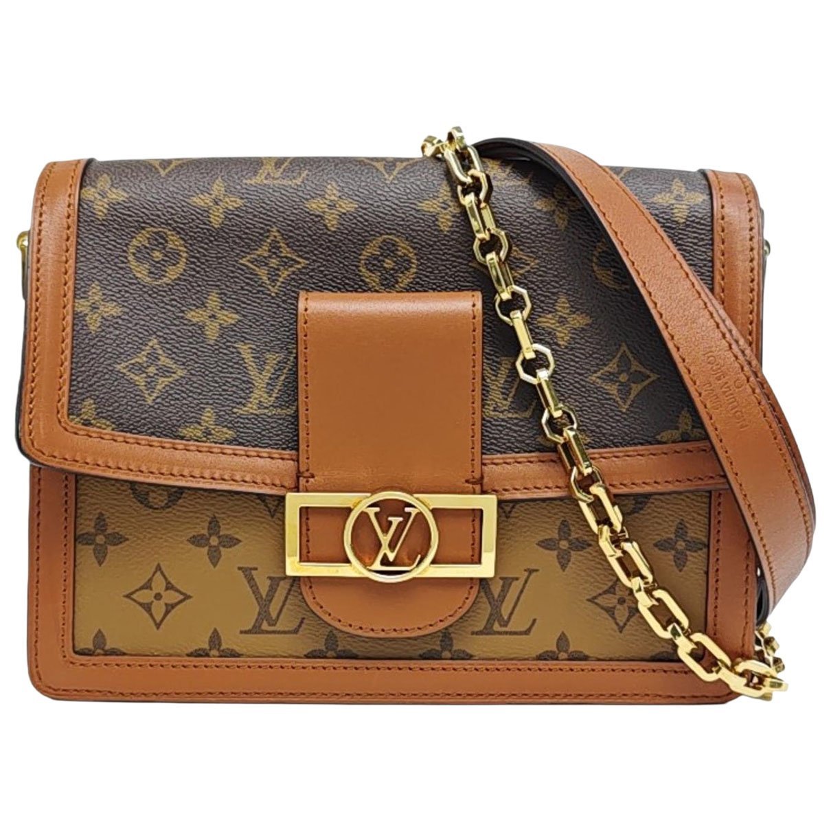 Dauphine leather crossbody bag