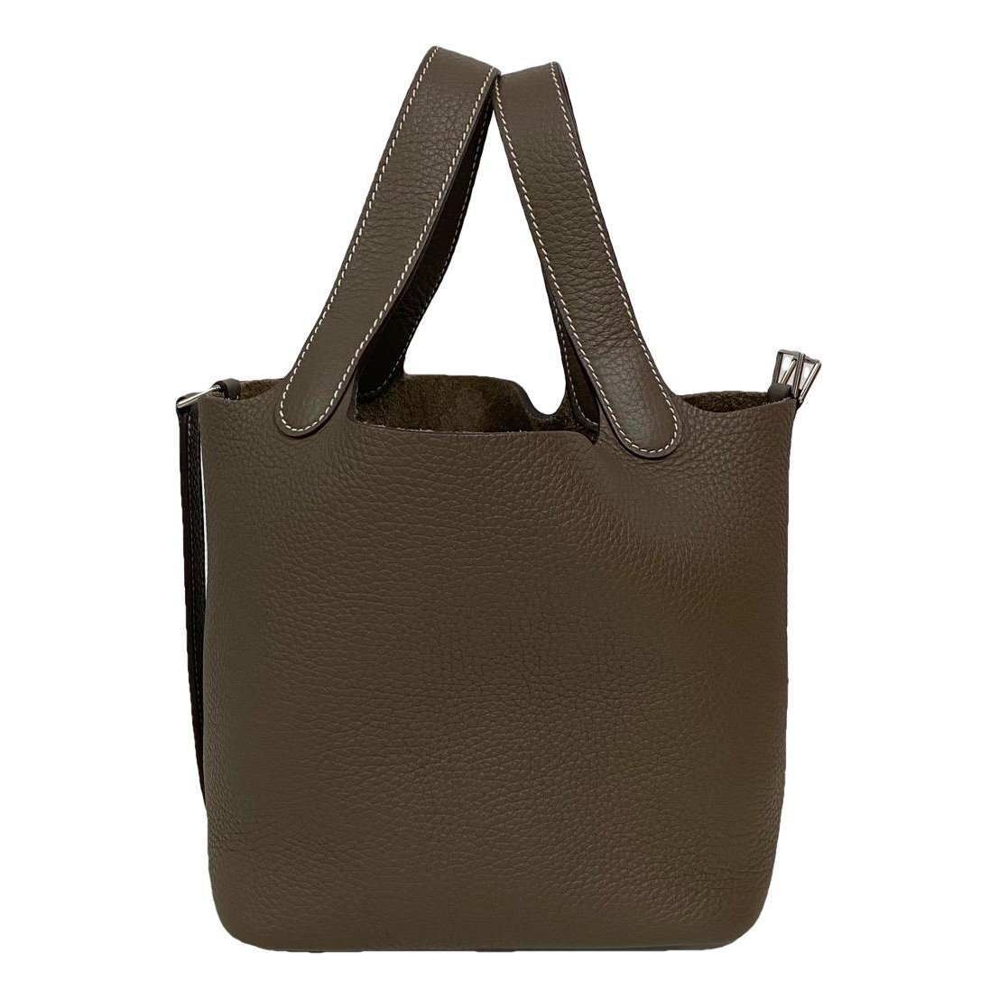 Picotin leather tote