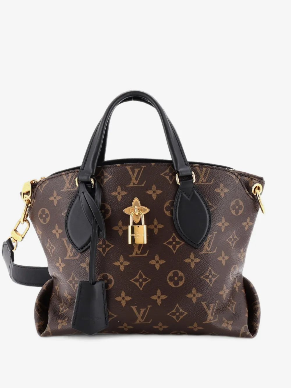 Flower Zipped Monogram Canvas PM tote bag