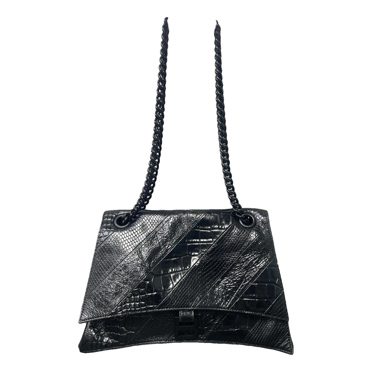 Crush leather crossbody bag