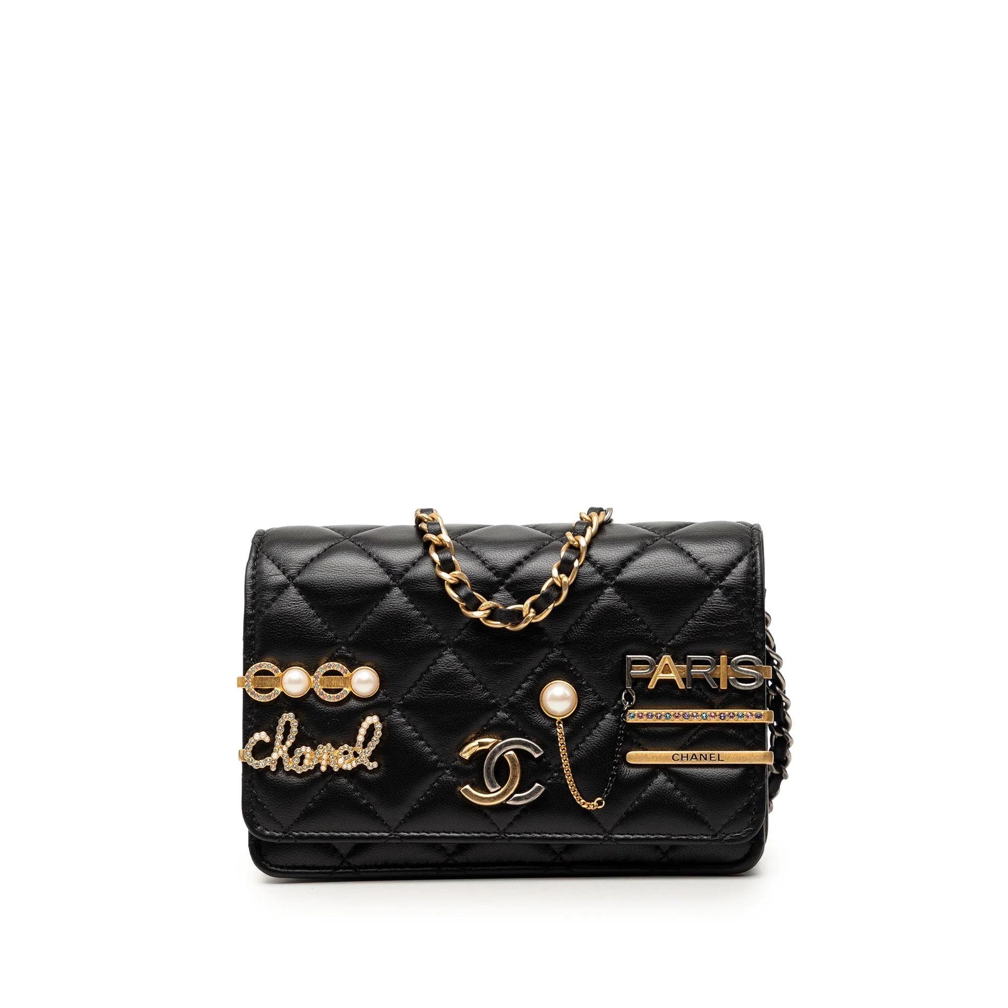 Wallet On Chain cloth crossbody bag
