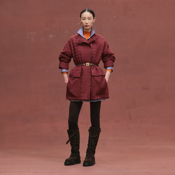 Rouge H Quilted Coat