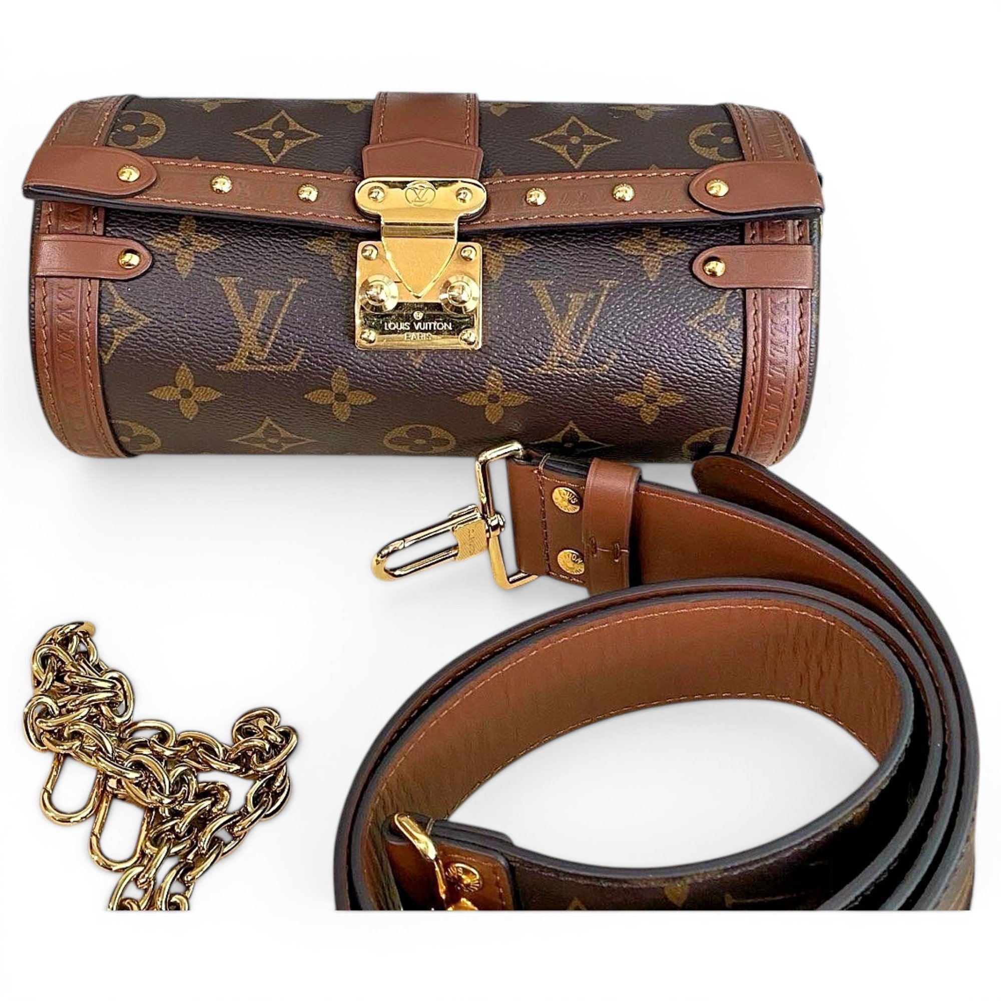 Papillon Trunk leather handbag