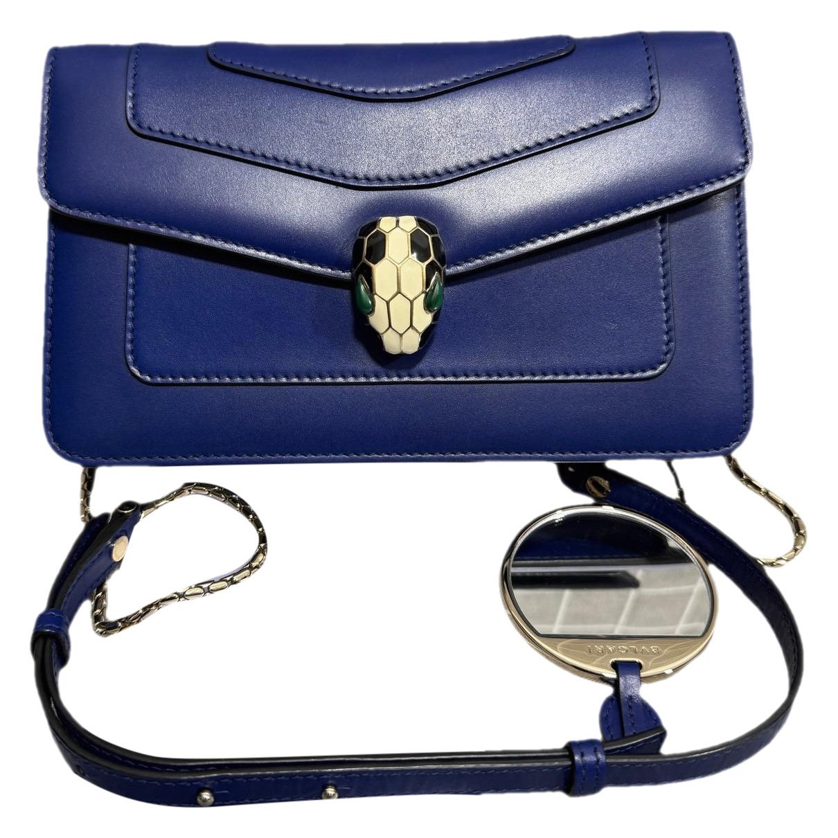 Serpenti leather handbag