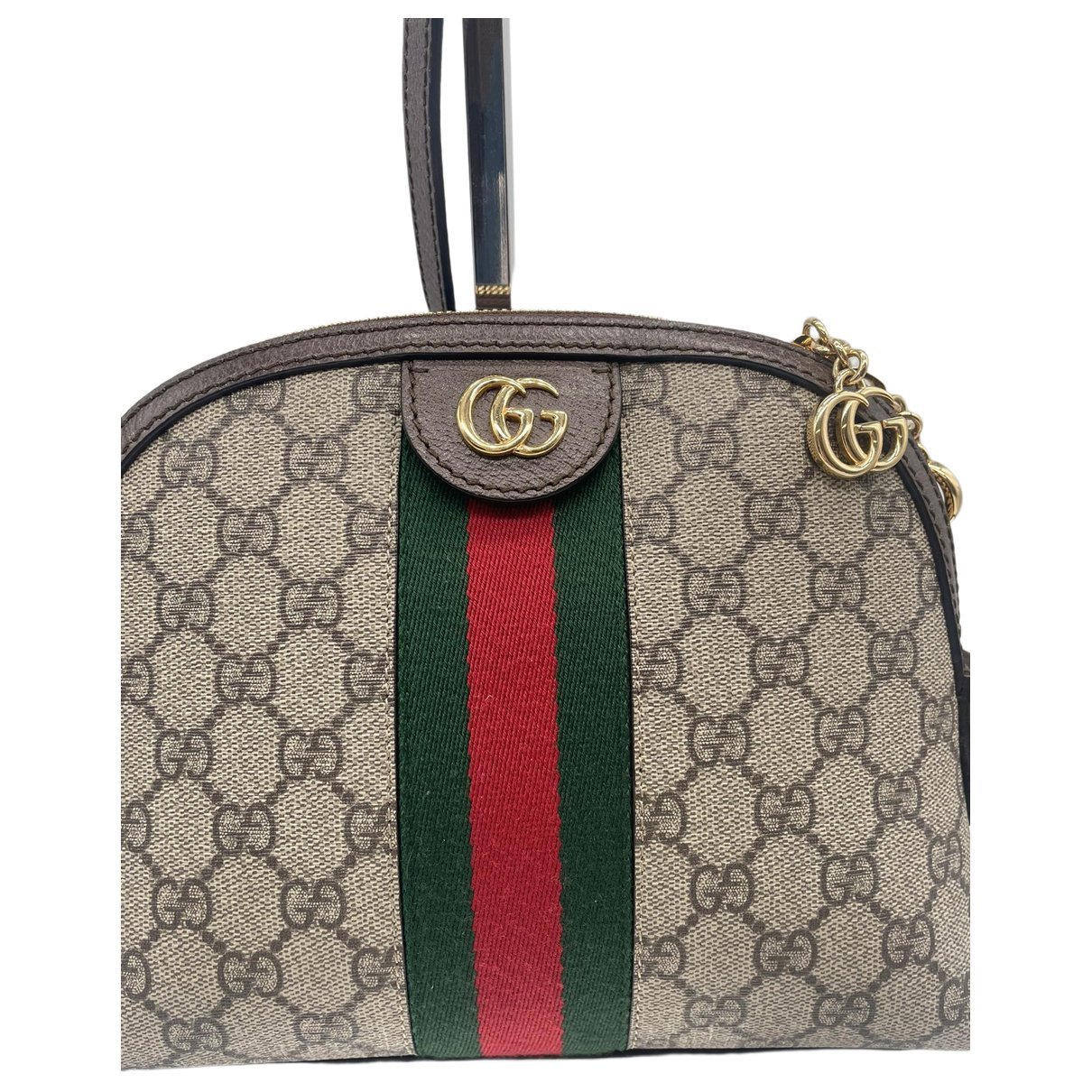 Ophidia Dome leather handbag