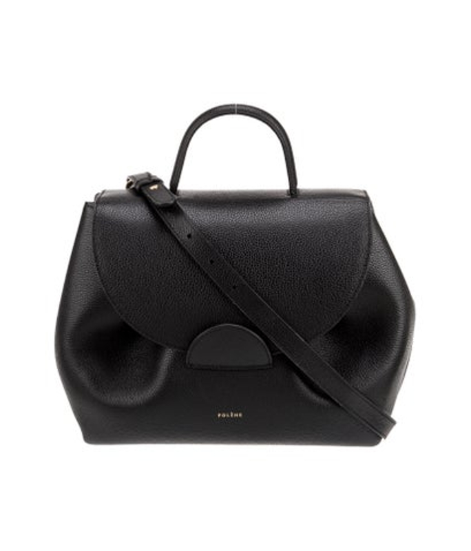 Polene Leather Top Handle Bag