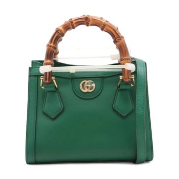 Leather Bamboo Diana Mini Tote