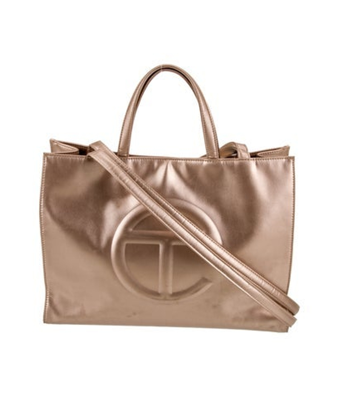 Telfar Vegan Leather Copper Shopping Bag Medium