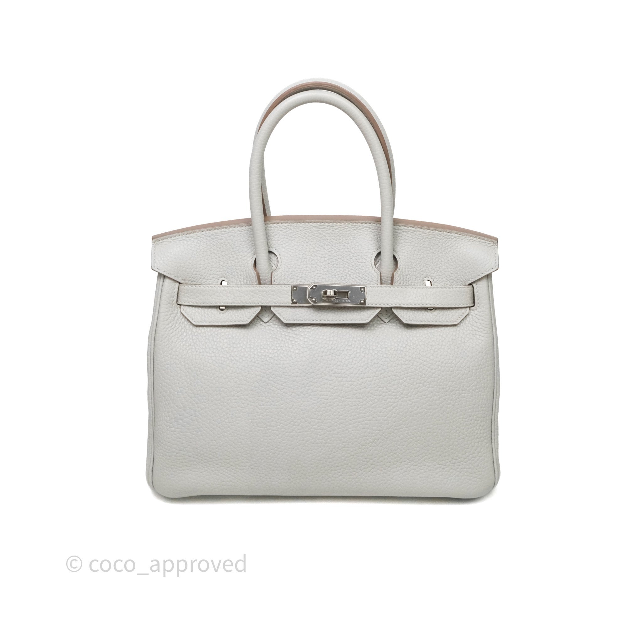 Hermès Birkin 30 Gris Perle 80 Togo Palladium Hardware