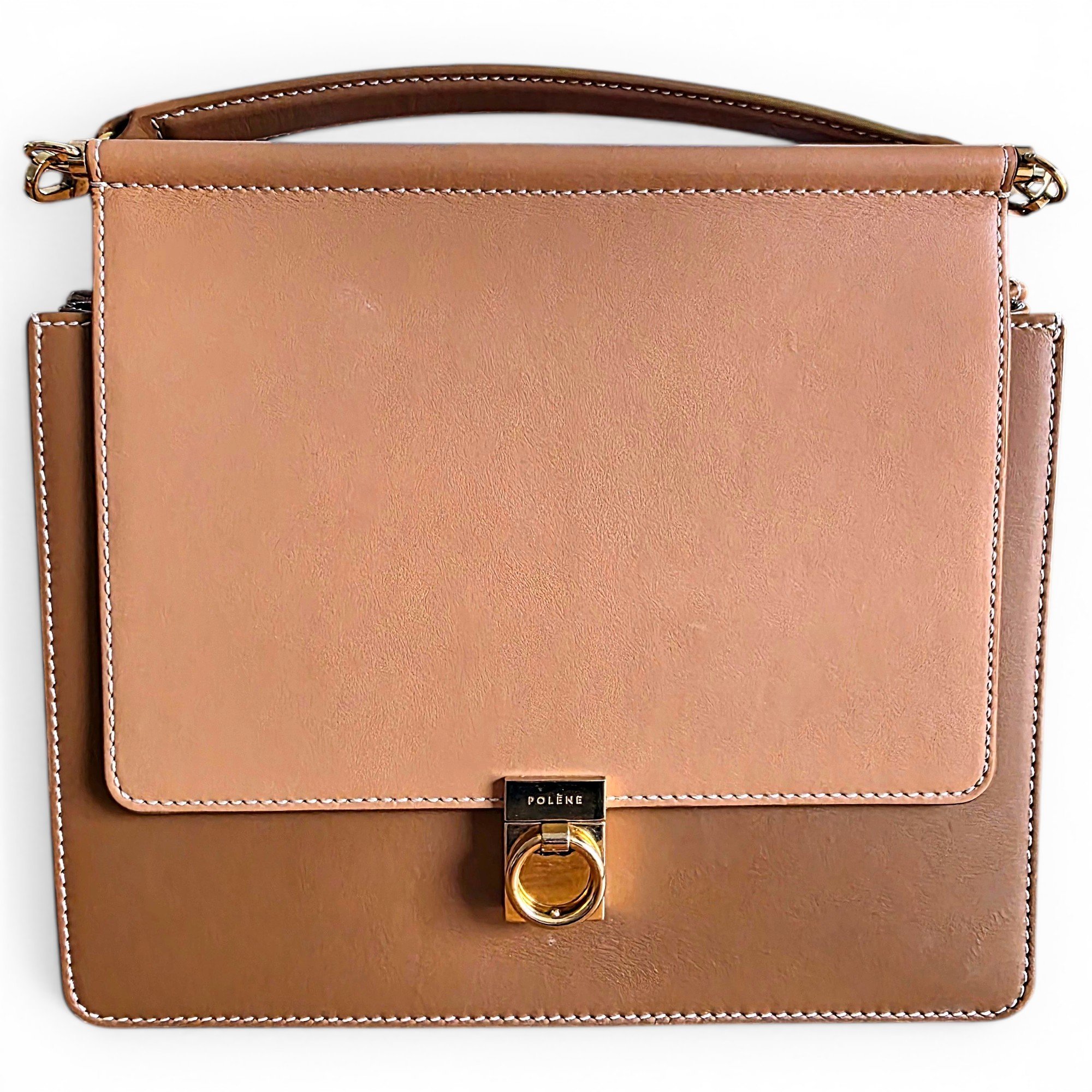 Polene Numéro Sept leather crossbody bag