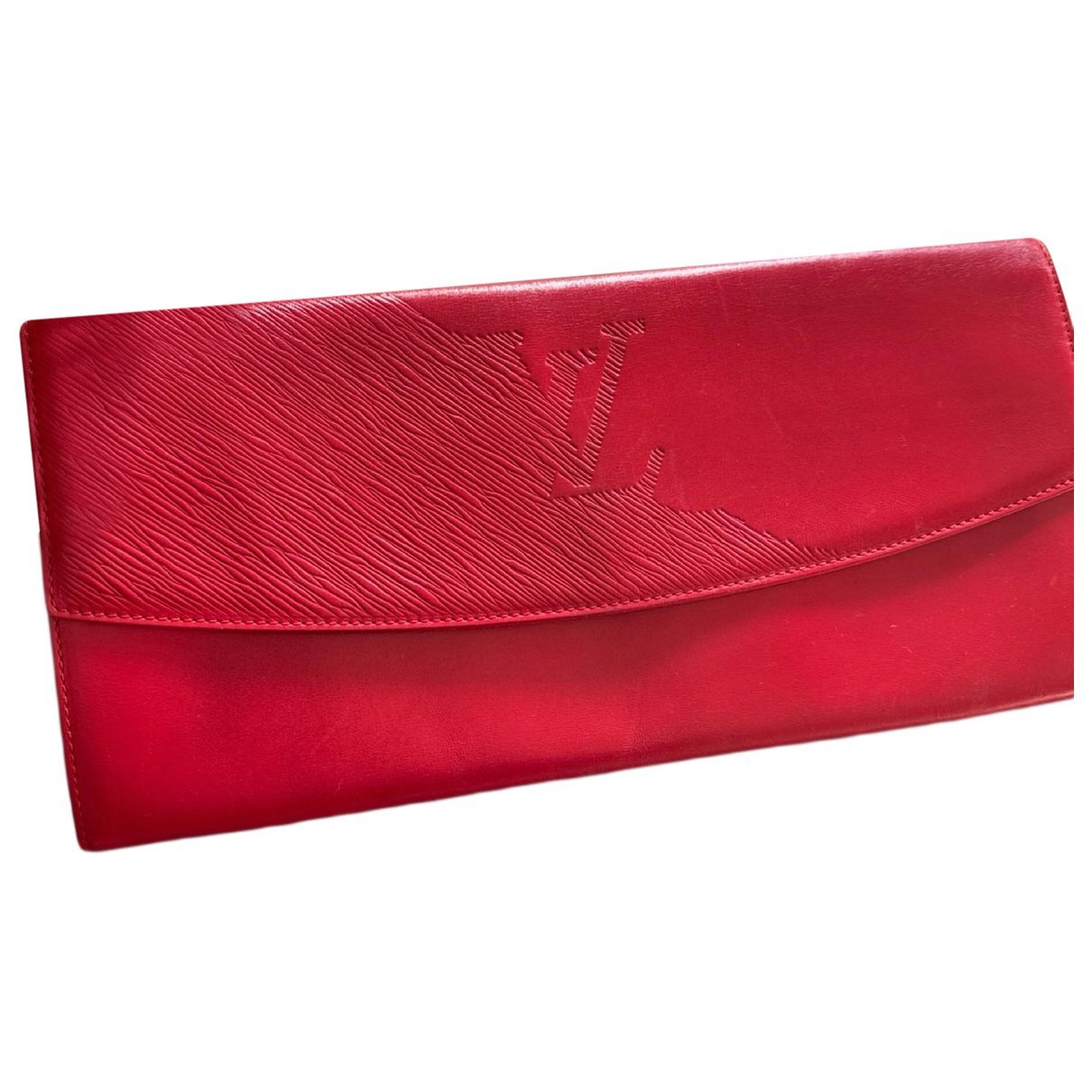 Leather clutch bag