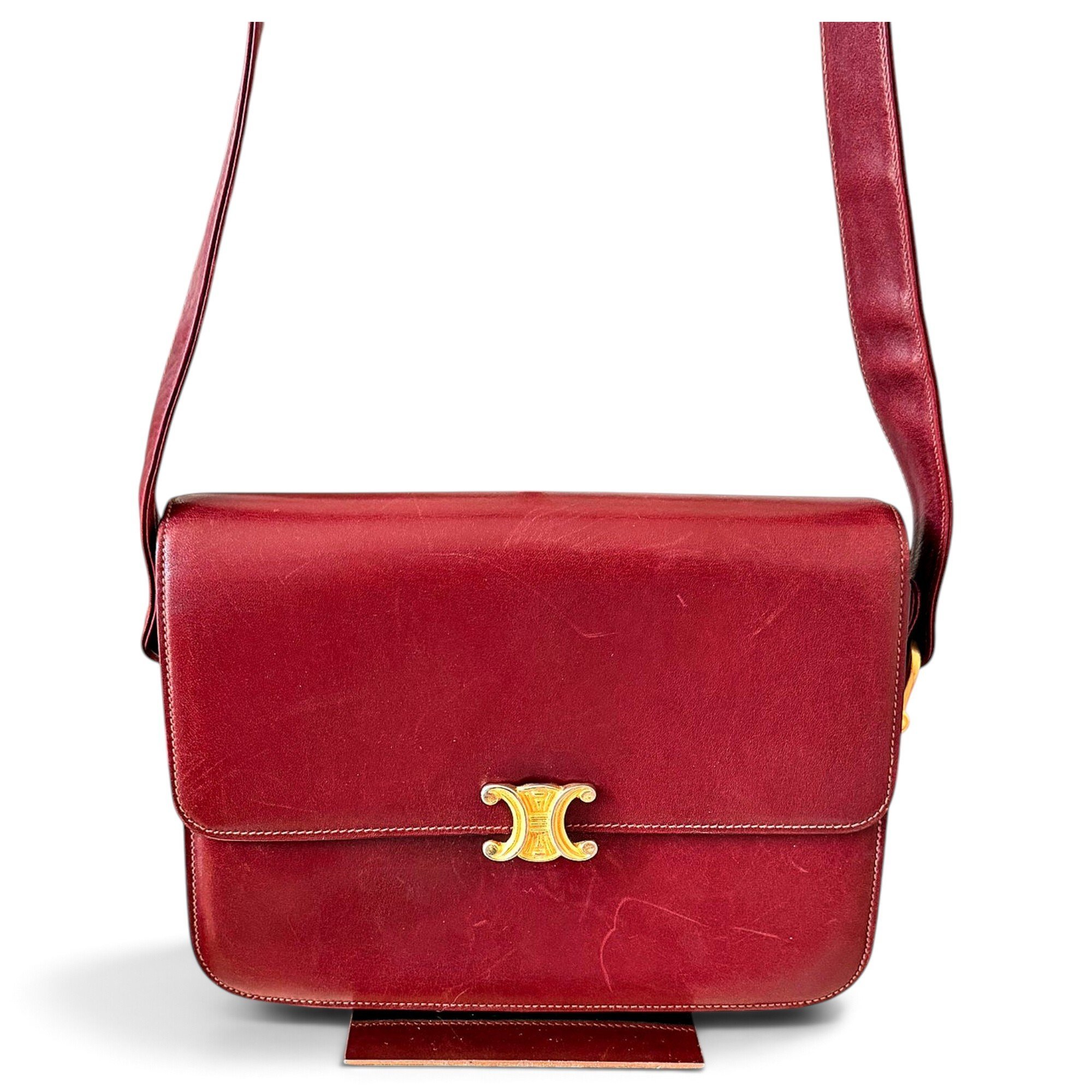 Triomphe leather handbag