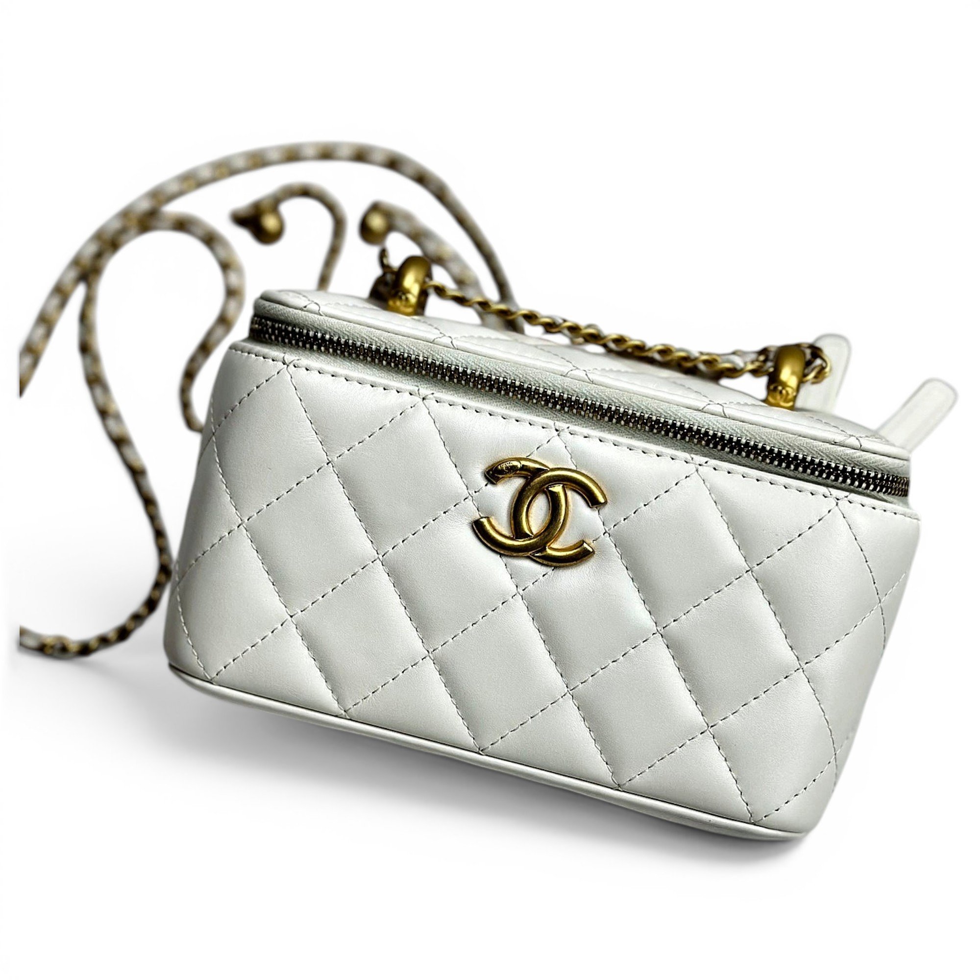 Trendy CC Vanity leather handbag