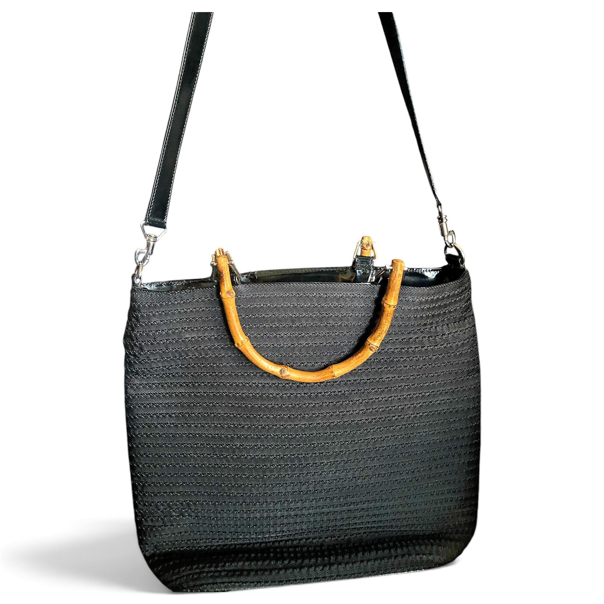 Vintage Bamboo leather handbag