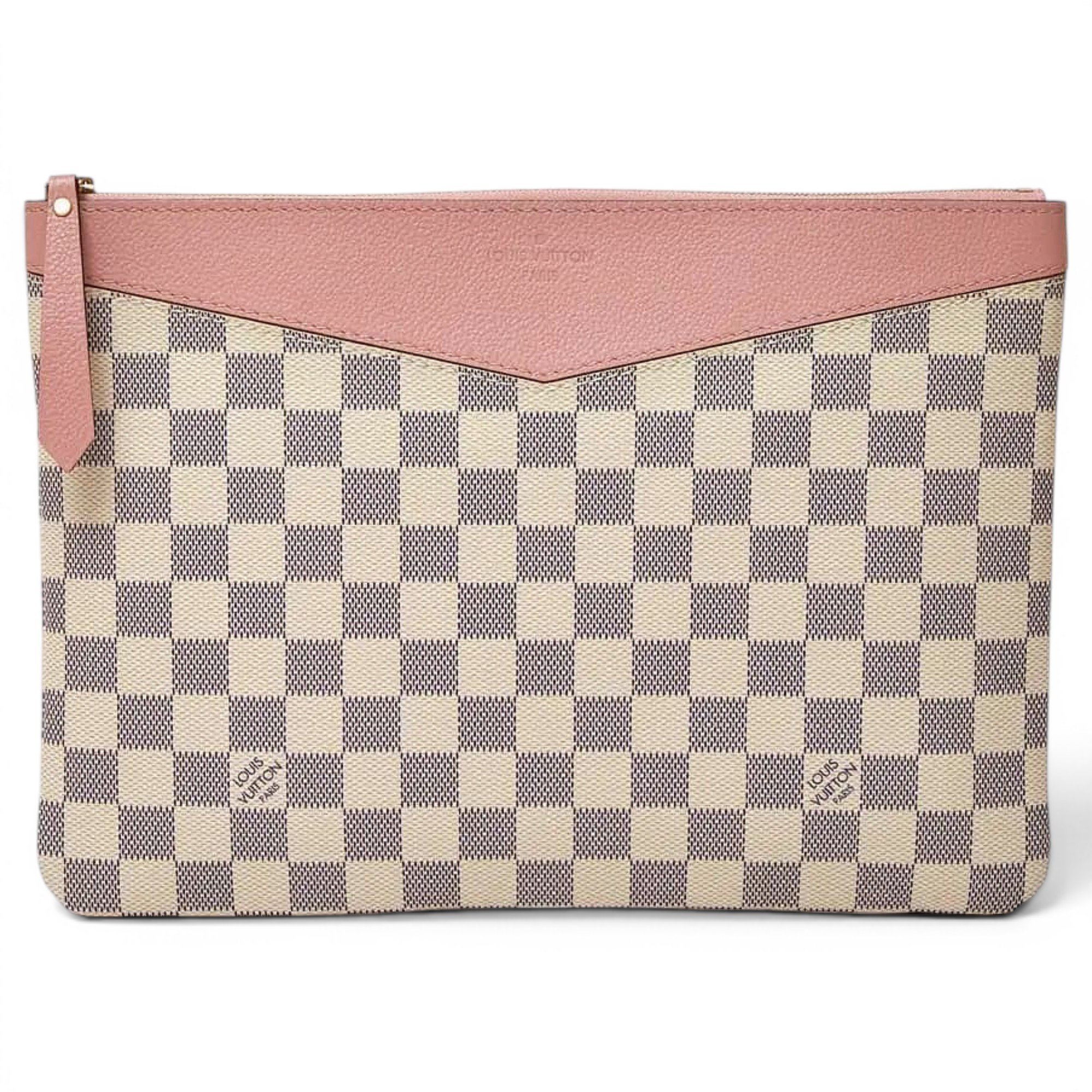 Leather clutch bag