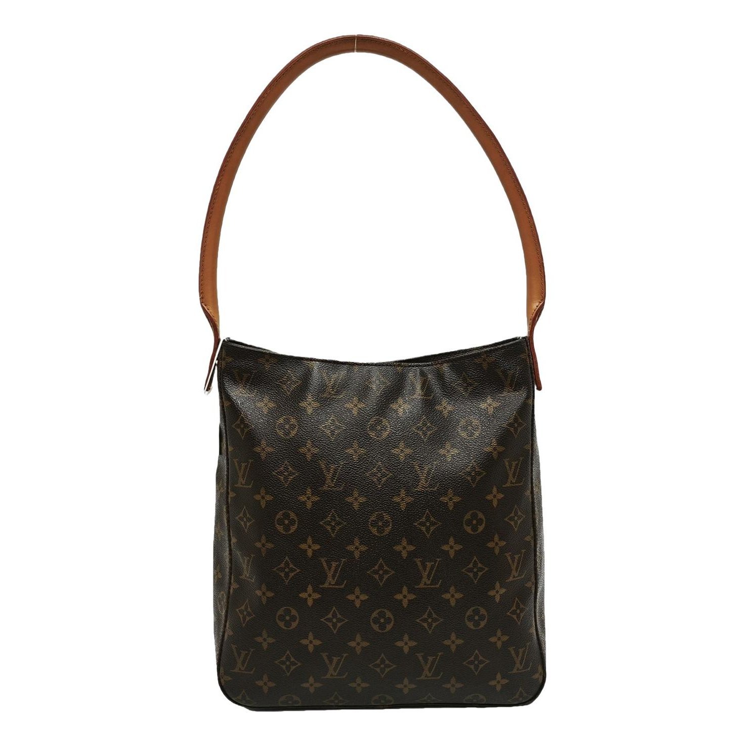 Looping leather handbag