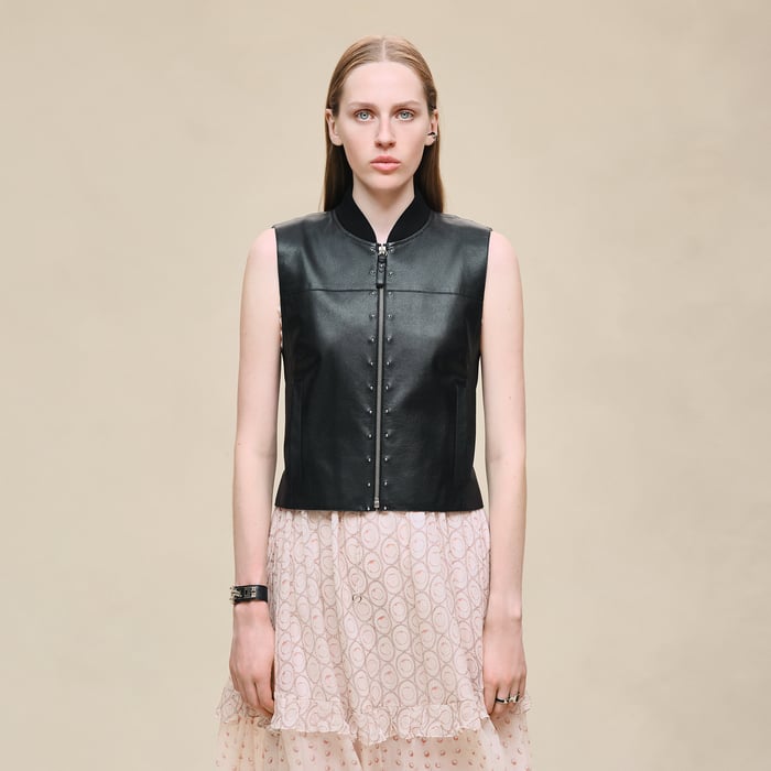 Noir Fitted Vest