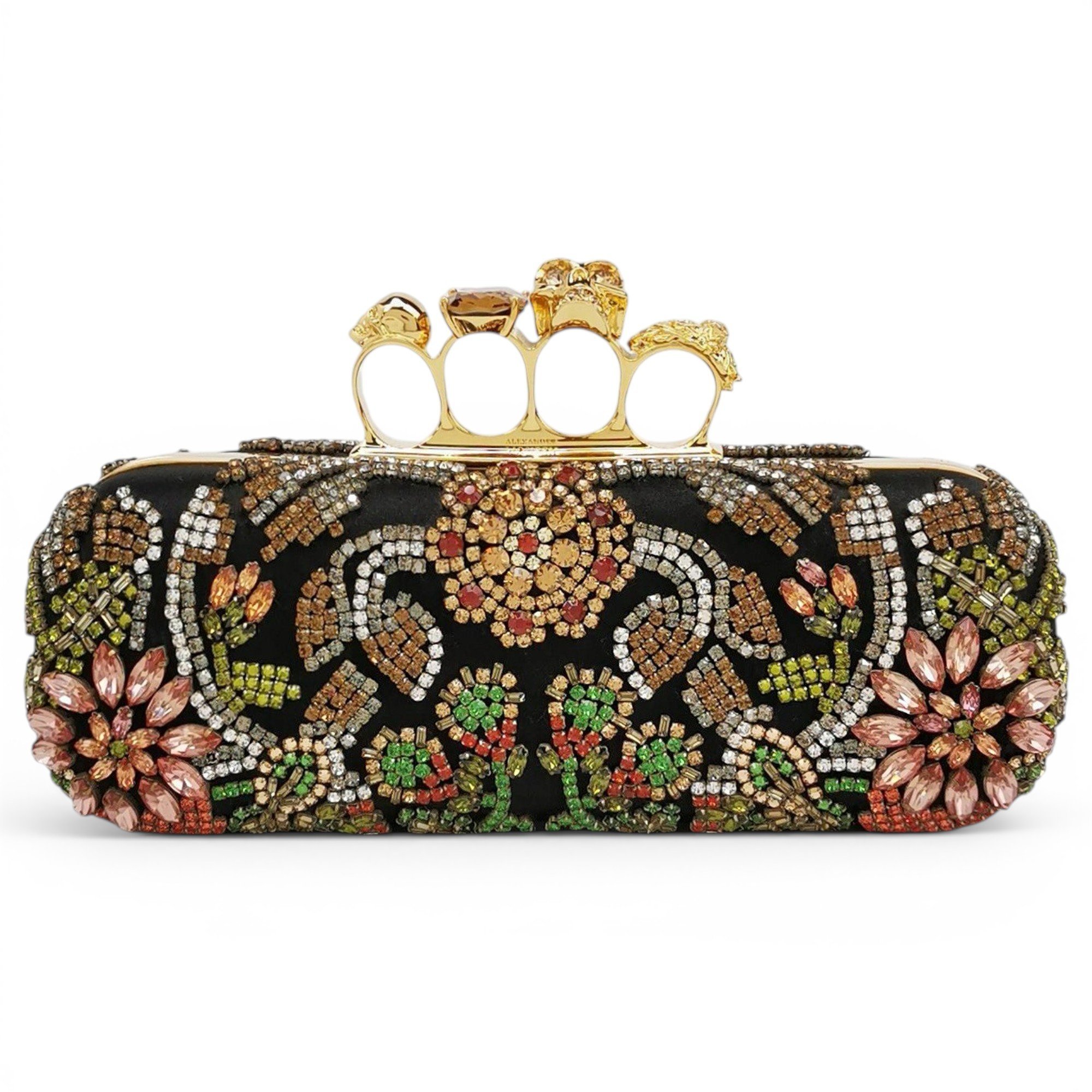 Knuckle silk clutch bag