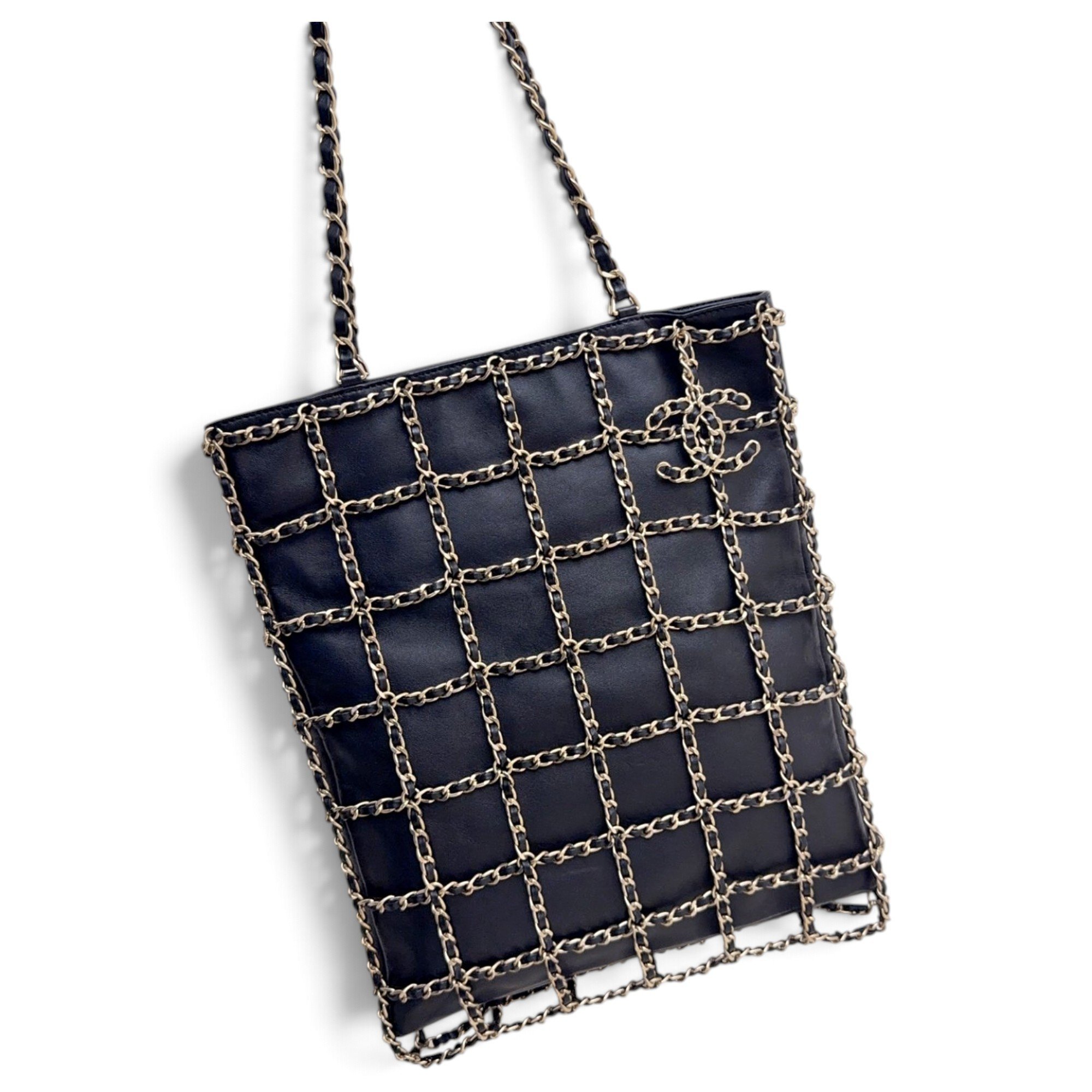 All About Chains leather tote