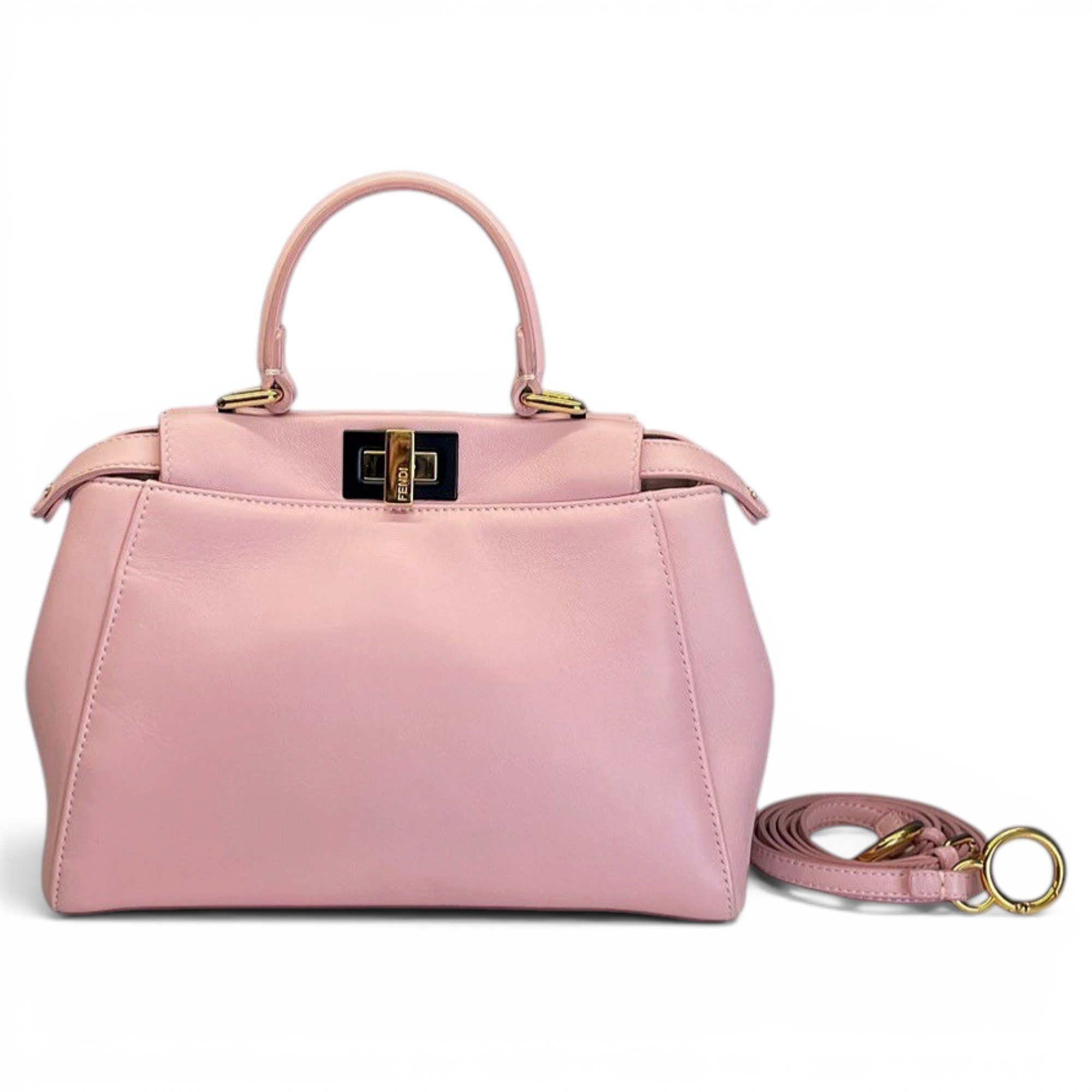 Peekaboo leather handbag