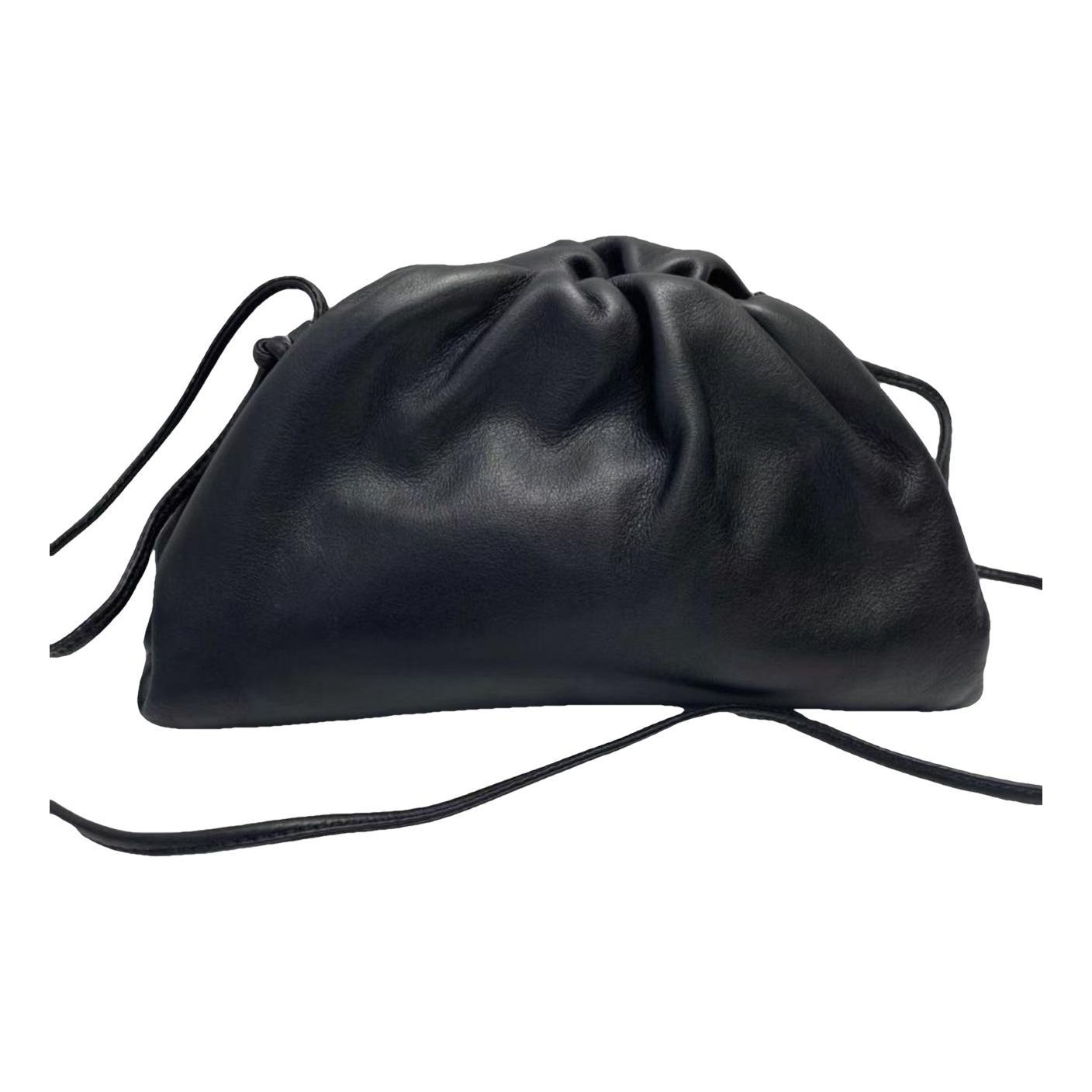 Pouch leather handbag