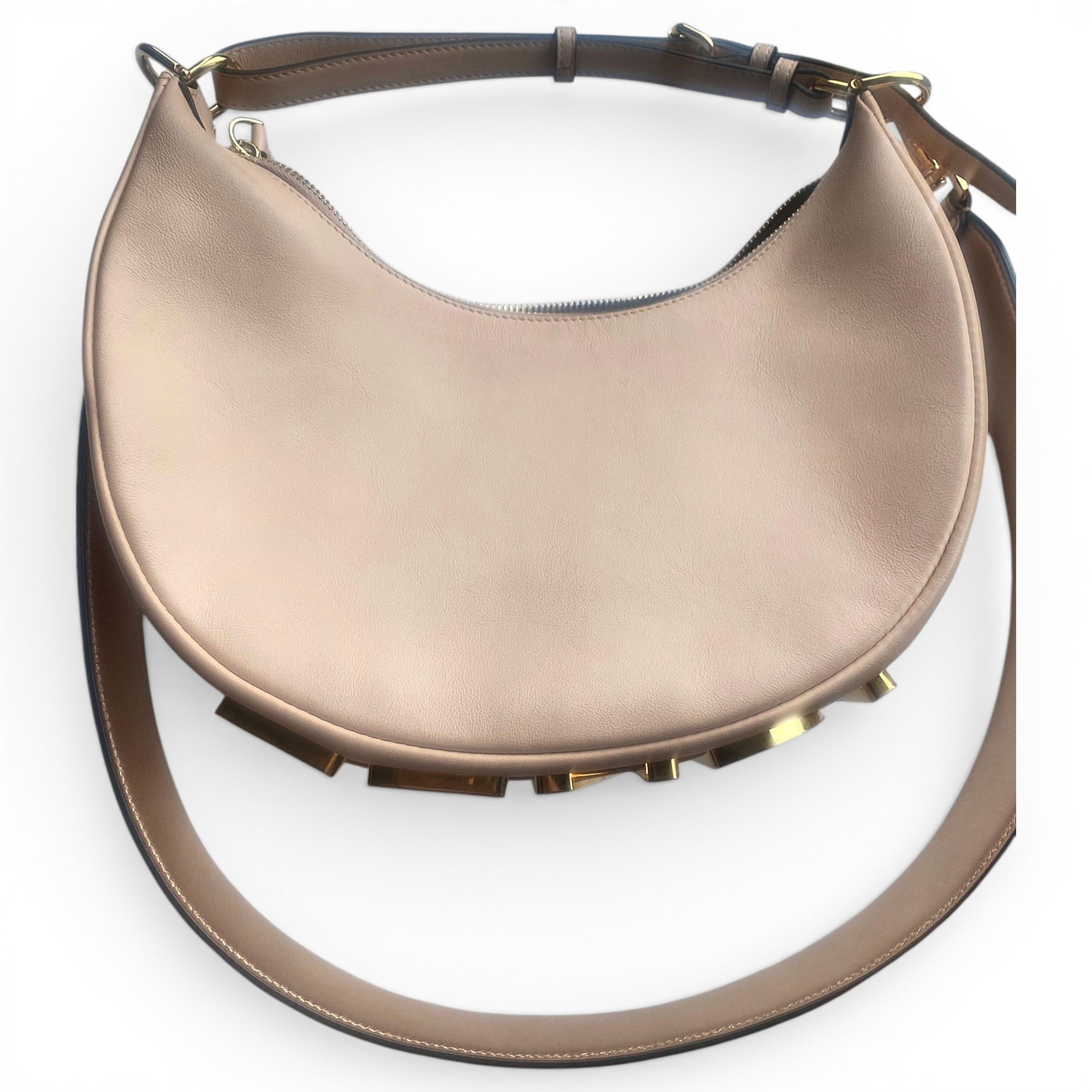 Fendigraphy leather handbag