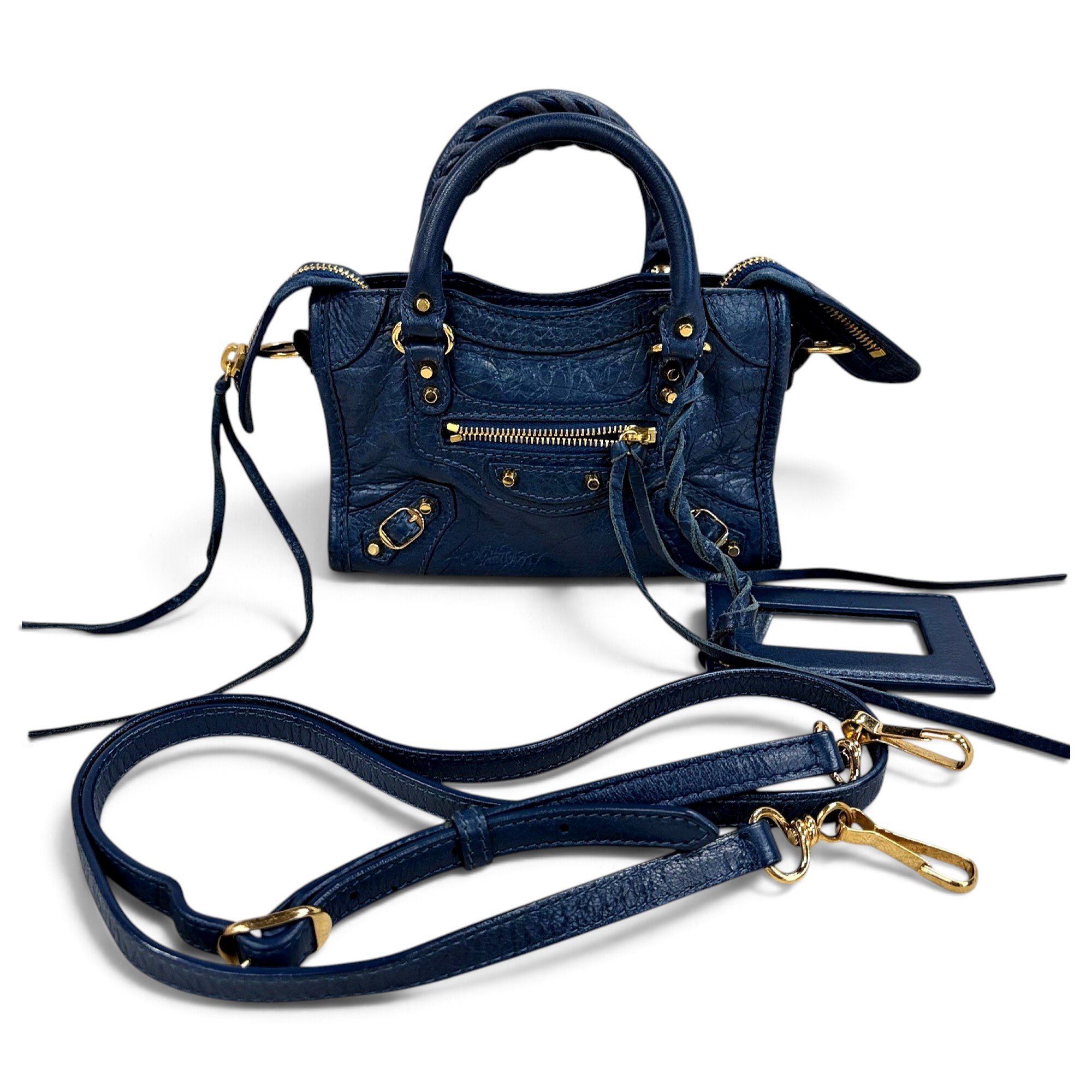 City leather crossbody bag