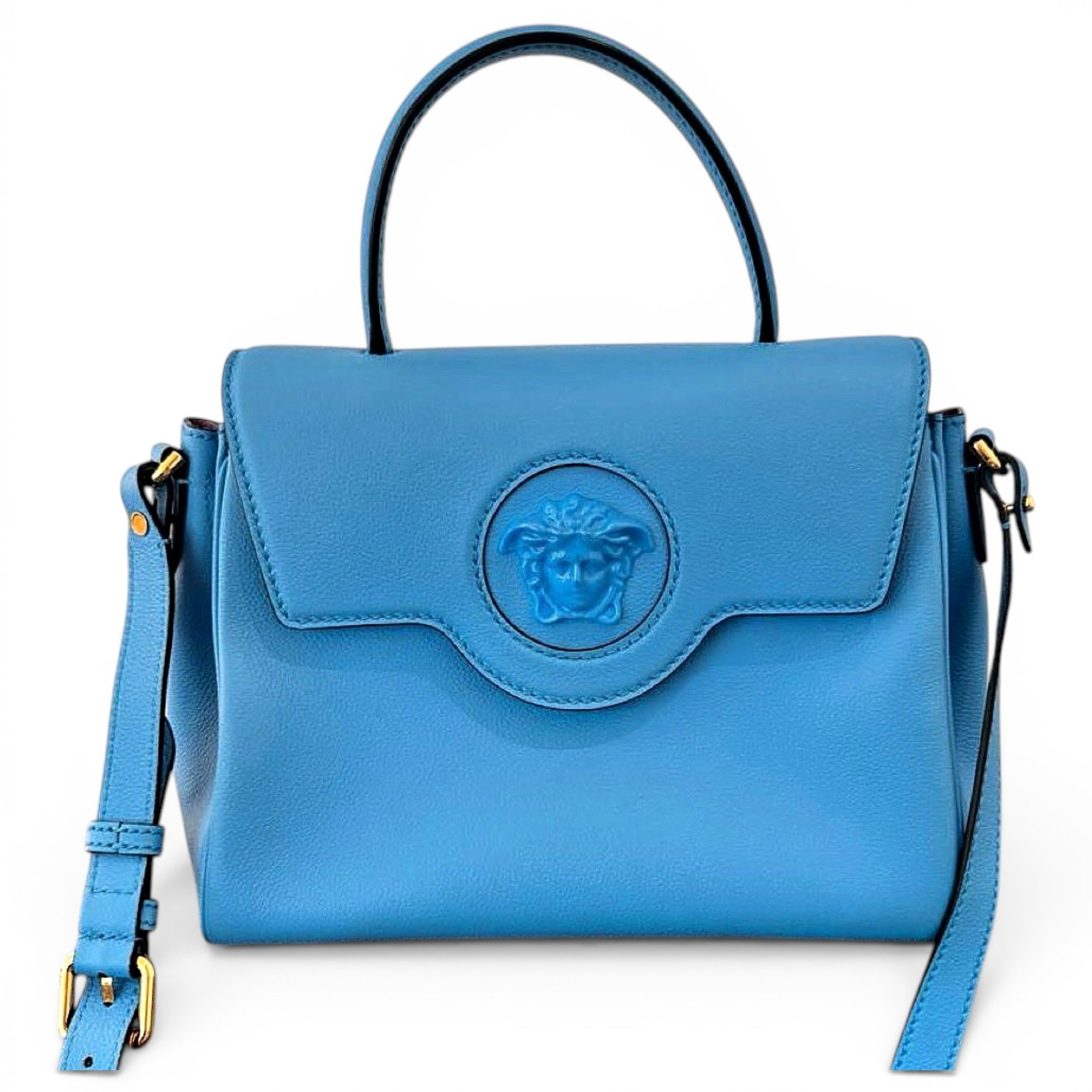 La Medusa leather handbag