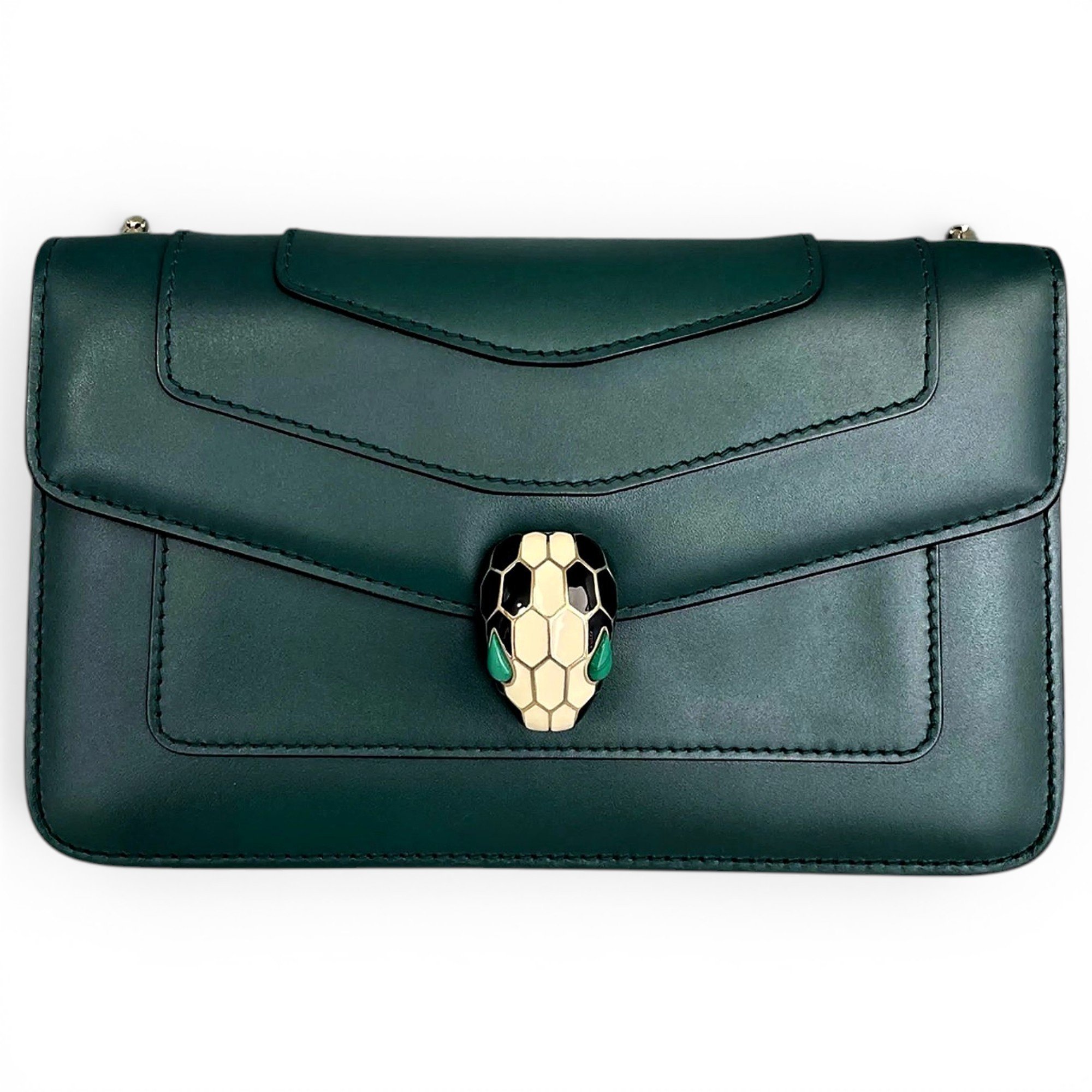 Serpenti leather handbag