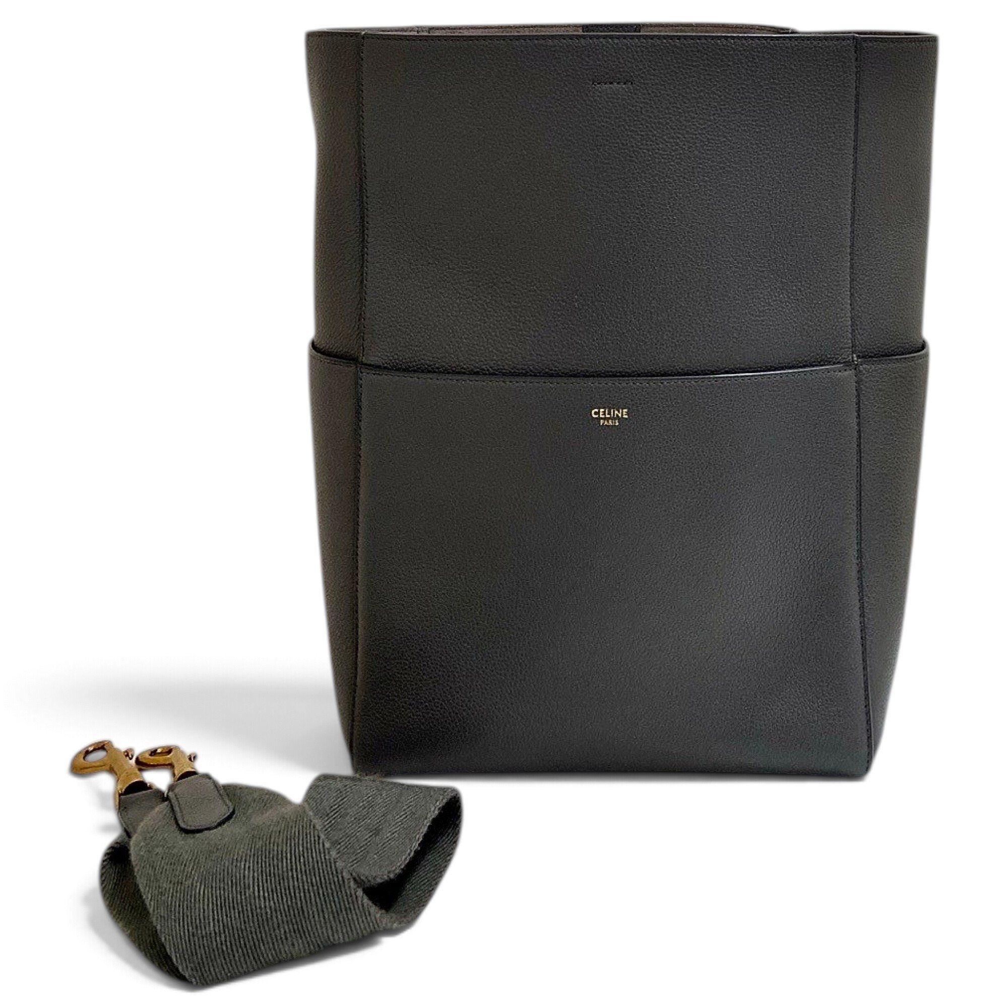 Seau Sangle leather tote