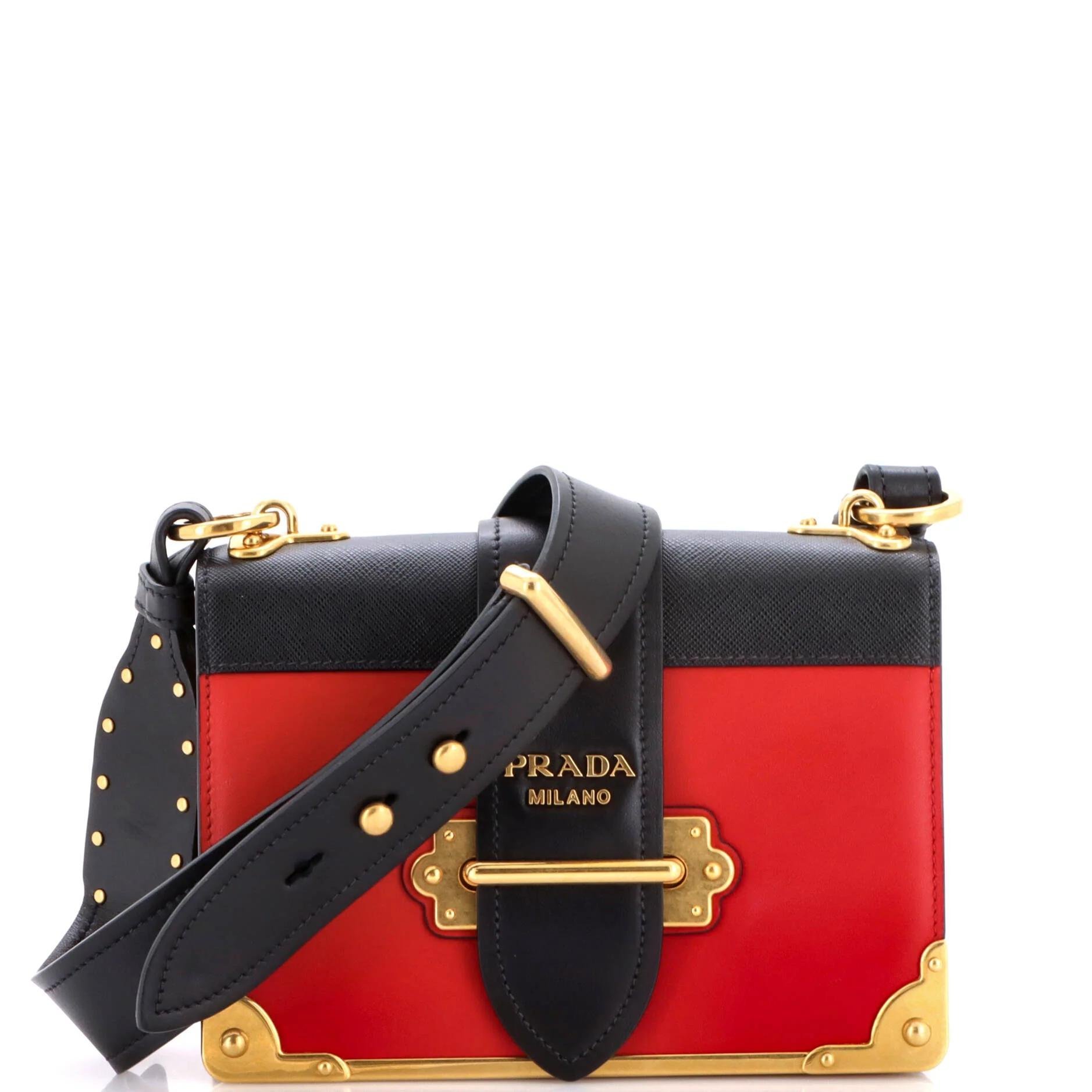 Cahier leather crossbody bag