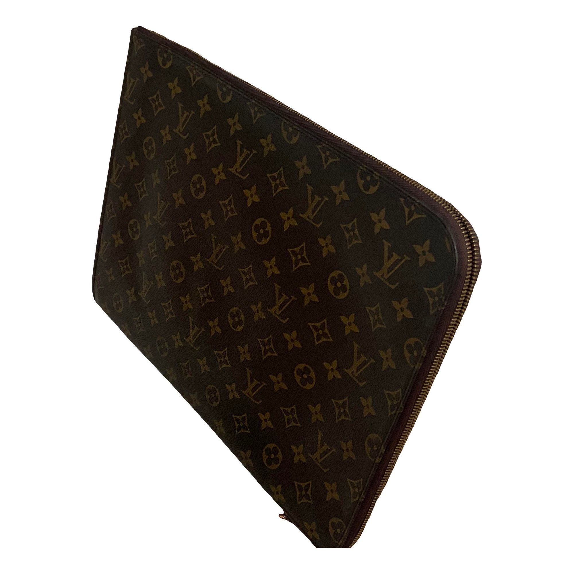 Leather clutch bag
