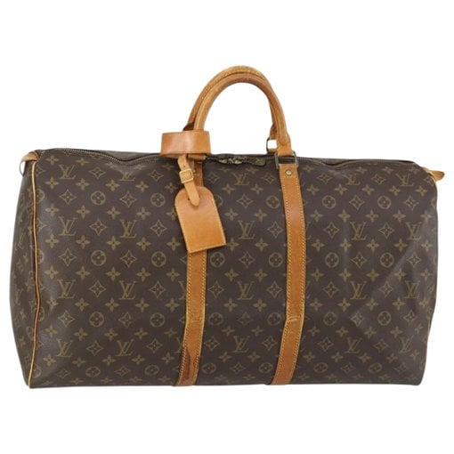 Keepall leather travel bag